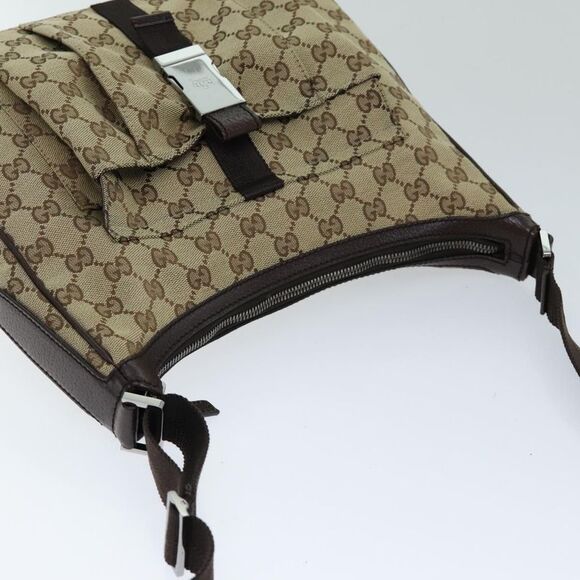 Gucci Gg Canvas Beige Canvas Shoulder Bag (Pre-Owned) - Picture 4 of 16